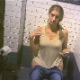 A hidden camera records a pretty, unsuspecting blonde girl pissing and shitting while sitting on a toilet. Unfortunately, the audio cuts in and out, so this video is primarily a visual experience. About 3.5 minutes.